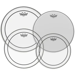 Remo Pro Pack Pinstripe Clear 12" 13" 16" FREE 14'' Ambassador Coated