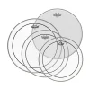 Remo Pro Pack Pinstripe Clear 10" 12" 16" FREE 14'' Ambassador Coated