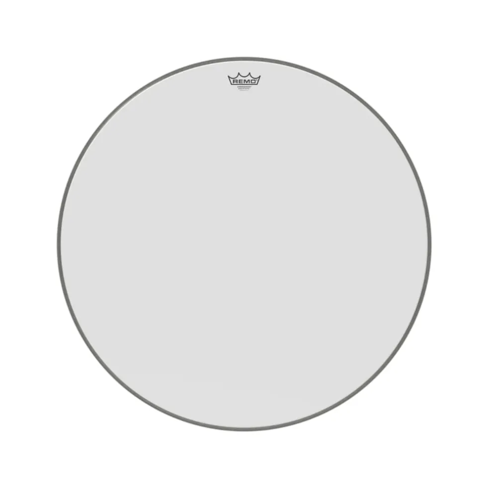 Remo 28" Ambassador Smooth White Bass