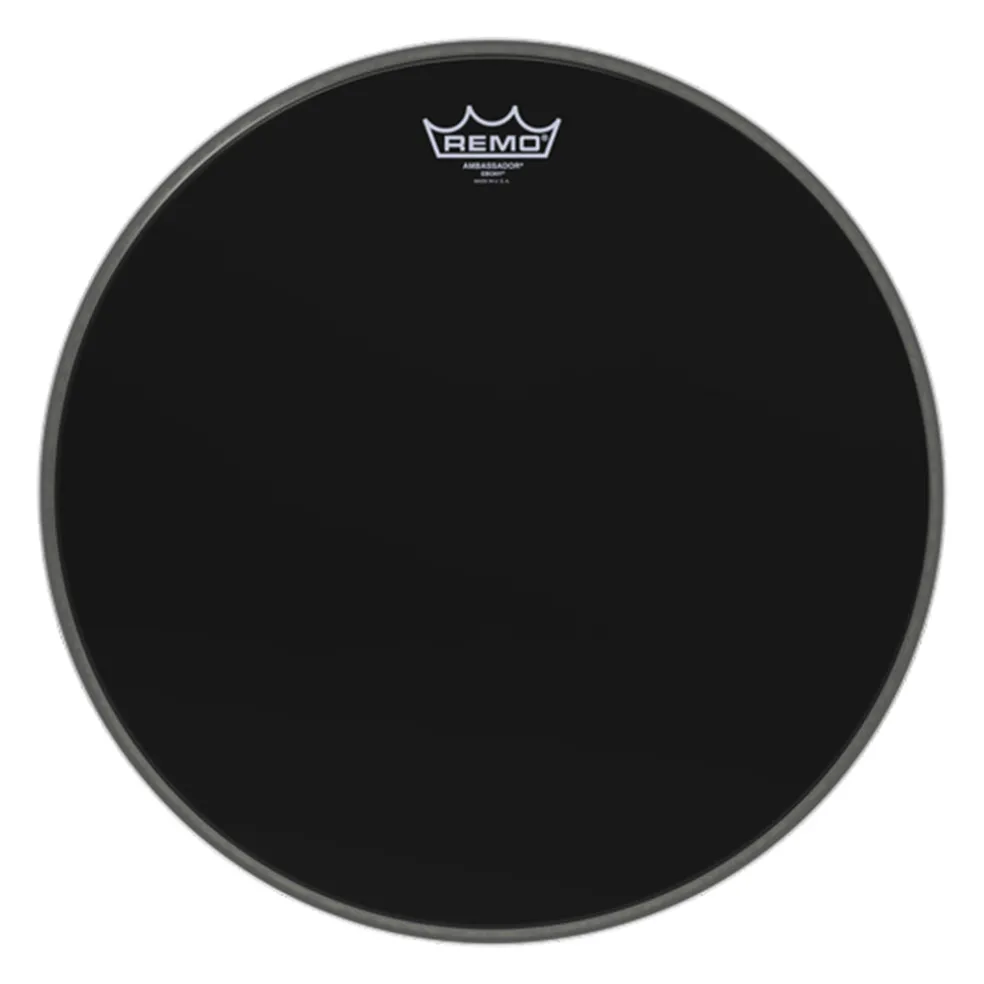 Remo 16" Ebony Ambassador Bass Drum Head