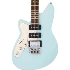 Reverend - Six Gun HPP Left Handed Electric Guitar with Wilkinson Trem - Chronic Blue - Lefty