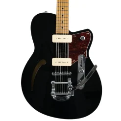 Reverend Club King 290 w/Bigsby - Midnight Black