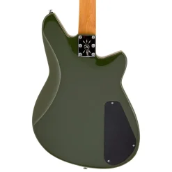 Reverend Descent RA Left Handed Baritone Electric Guitar - Army Green