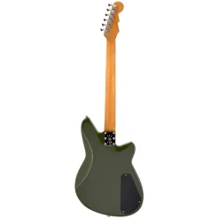 Reverend Descent RA Left Handed Baritone Electric Guitar - Army Green