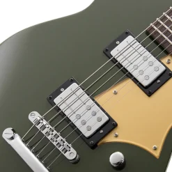 Reverend Descent RA Left Handed Baritone Electric Guitar - Army Green