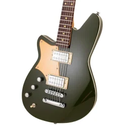 Reverend Descent RA Left Handed Baritone Electric Guitar - Army Green
