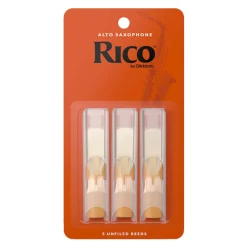 Rico by D'Addario Alto Sax Reeds, Strength 1.5 - 3 Pack