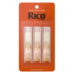 Rico by D'Addario Tenor Sax Reeds, Strength 3.5 - 3 Pack
