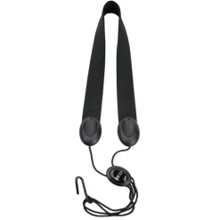 Rico Saxophone Strap, Soprano/Alto, Black Nylon
