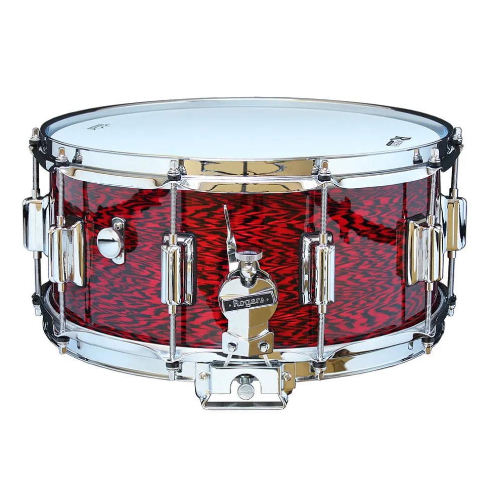 Rogers 14"x6.5" Beavertail Dyna-Sonic Snare Drum - Red Onyx