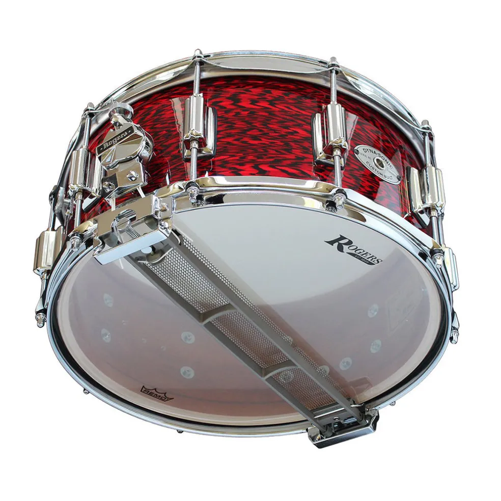 Rogers 14"x6.5" Beavertail Dyna-Sonic Snare Drum - Red Onyx