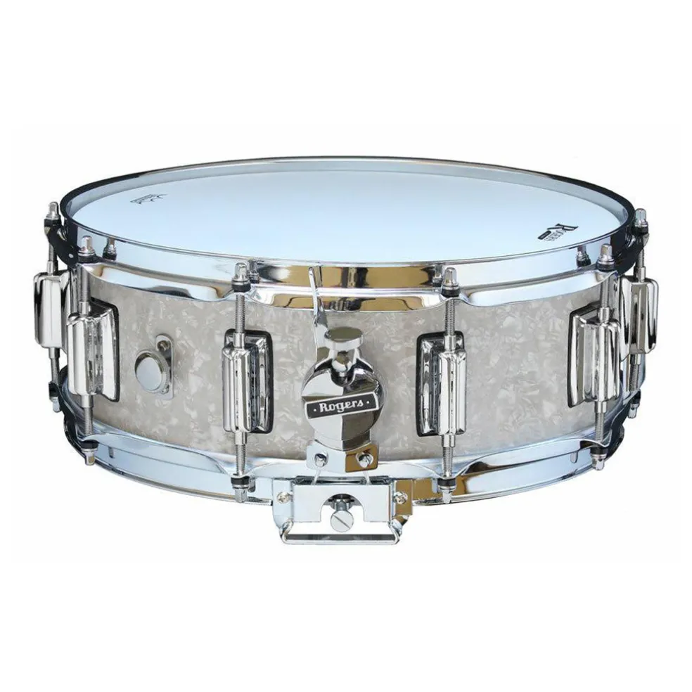 Rogers 14"x5" Beavertail Dyna-Sonic Snare Drum - White Marine Pearl