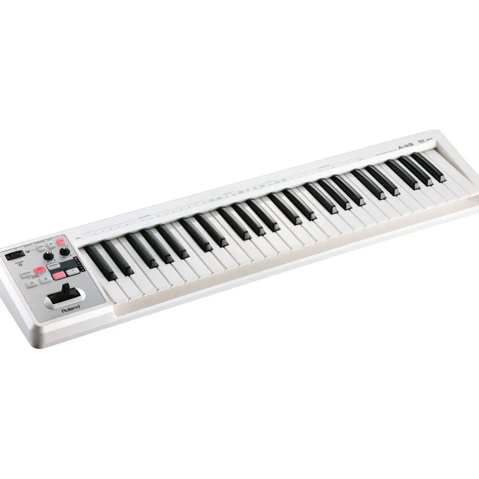 Roland A49WH MIDI Keyboard Controller - Pearl White