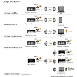 Roland WM-1D Wireless MIDI USB