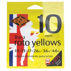 Rotosound R10 Roto Yellow Electric String Set Twin Pack