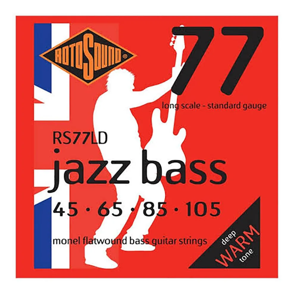 Rotosound RS77LD - Jazz Flat Wound 45 -105 Bass Guitar Strings
