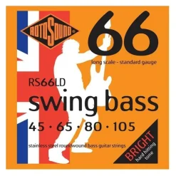 Rotosound RS66LD - Swing Bass Stainless Steel 45 -105 Bass Guitar Strings