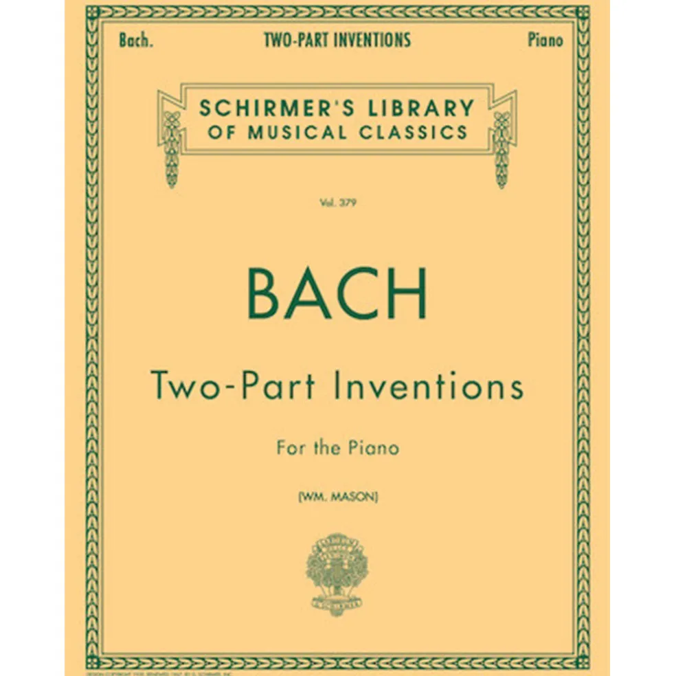 Schirmer's Library JS Bach 15 Two-Part Inventions