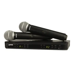 Shure BLX288/PG58 Wireless Dual Handheld System (M17: 662-686MHz)