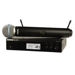 Shure BLX24R/B58 Wireless 1/2R Handheld System (K14: 614-638MHz)