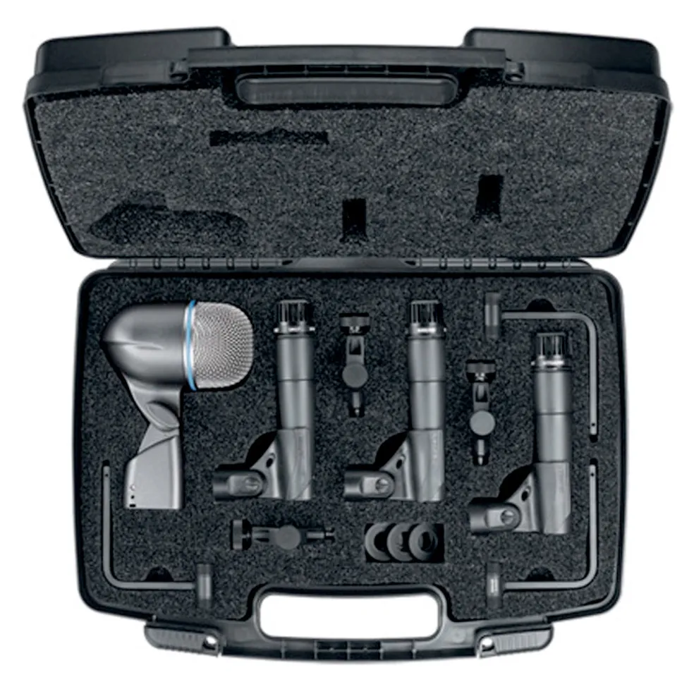 Shure DMK57-52 Drum Microphone Kit 3x SM57; 1x BETA52A 3x A56D Mounts + Case
