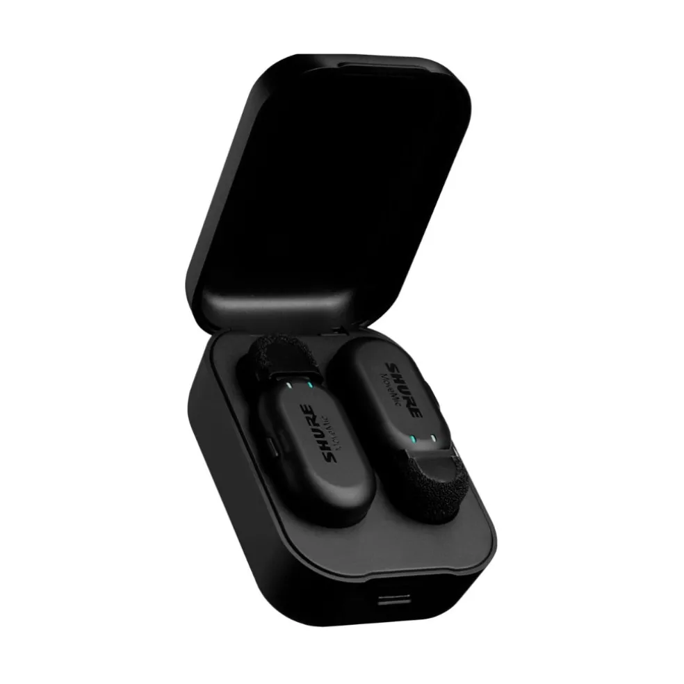 Shure Dual MoveMic Lavalier Microphone with USB-C Cables and Charging Cases