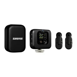 Shure Dual MoveMic Lavalier Microphones and MoveMic Receiver Kit with Charging Cases