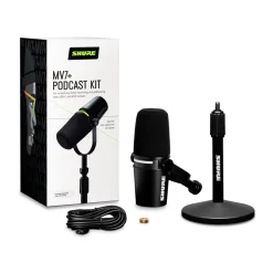 Shure Motiv MV7+ Podcast Microphone Bundle Black