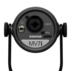 Shure MV7i Smart Microphone and Onboard Audio Interface