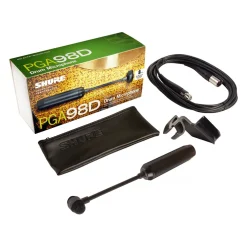 Shure PGA98D Cardioid Condenser Instrument Microphone + XLR Cable