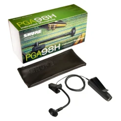 Shure PGA98H-XLR Cardioid Condenser Instrument Clip Microphone