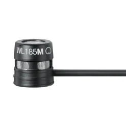 Shure WL185m Low-Profile Cardioid Lavalier Microphone with TQG Connector - Black