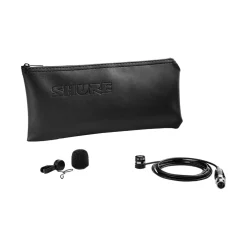Shure WL185m Low-Profile Cardioid Lavalier Microphone with TQG Connector - Black