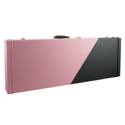 Sky 2 Tone Electric Guitar Hard Case - Black & Pink w/ Black Interior