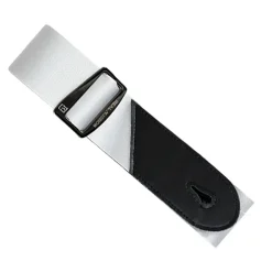 Sky Music Ribbon Guitar Strap - Gray