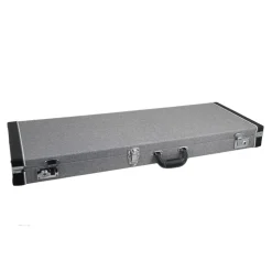 Sky Premium Electric Guitar Hard Case, Silver with Black Plush Interior