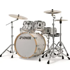 Sonor AQ2 Series Stage 5-Piece with 4000 Series Hardware Pack - White Marine Pearl