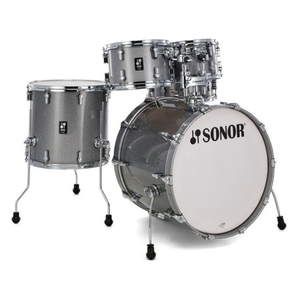 Sonor AQ2 Series Stage 5-Piece Shell Pack with 4000 series Hardware - Titanium Quartz