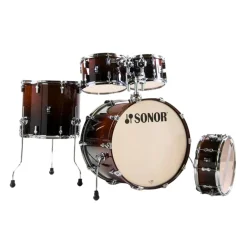 Sonor AQ2 Series Stage 5-Piece Shell Pack with 4000 series Hardware - Brown Fade