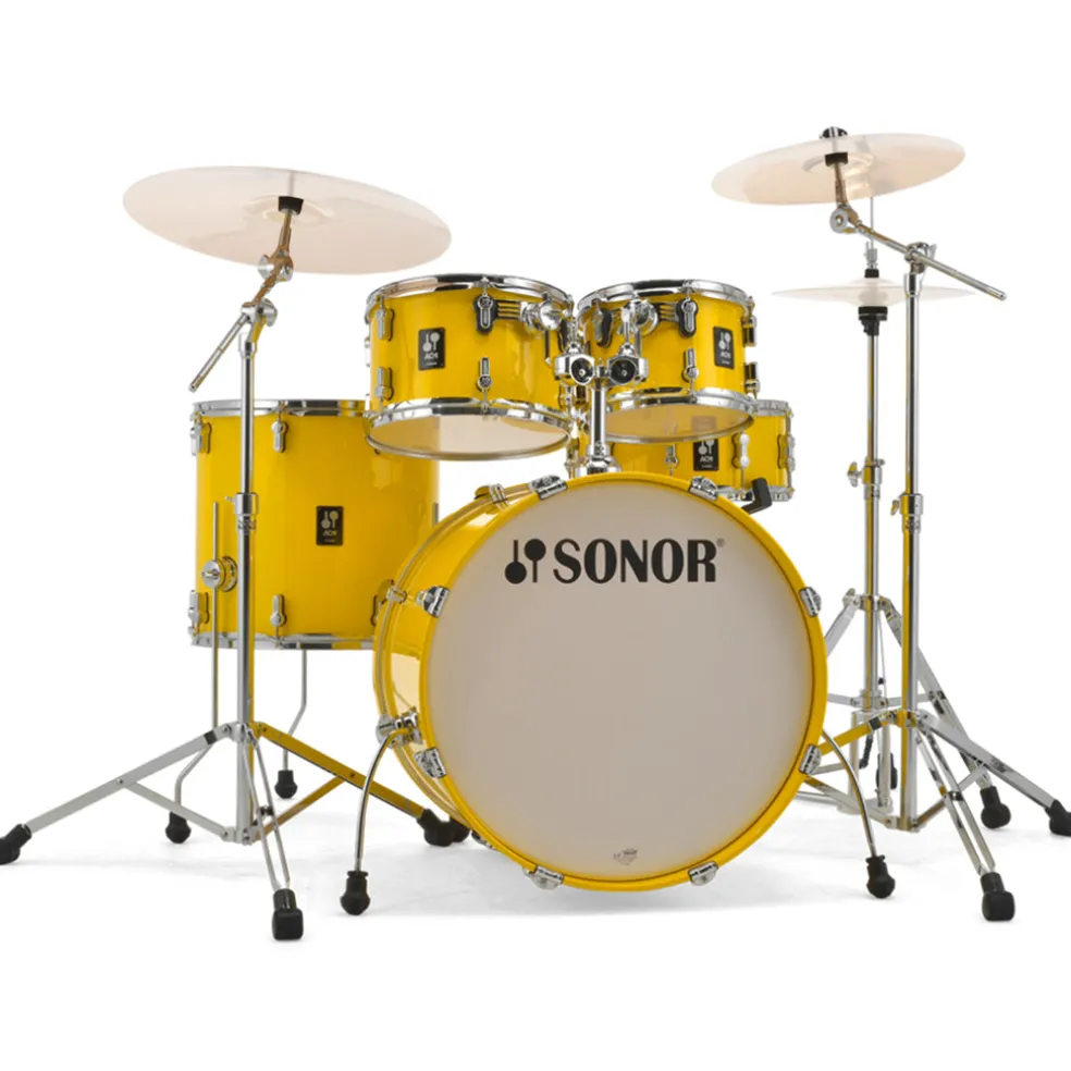 Sonor AQ1 Series Stage 5-Piece Kit with 2000 Series Hardware Set - Yellow