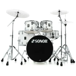 Sonor AQ1 Series Studio 5-Piece Kit with 2000 Series Hardware Set - Piano White