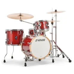 Sonor AQX Series Jungle Drum Set, Red Moon Sparkle