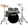 Sonor AQX Series Studio 5-Piece Kit with 1000 Series Hardware Set & Cymbals - Black Midnight Sparkle