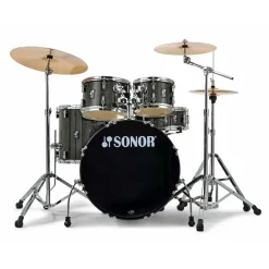 Sonor AQX Stage Set w/ 4000 Series Hardware Set - Transparent Stain Black