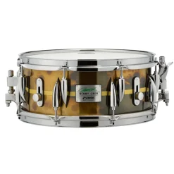 Sonor Benny Greb 13x5.75" Snare Drum - Vintage Brass with Centered Stripe