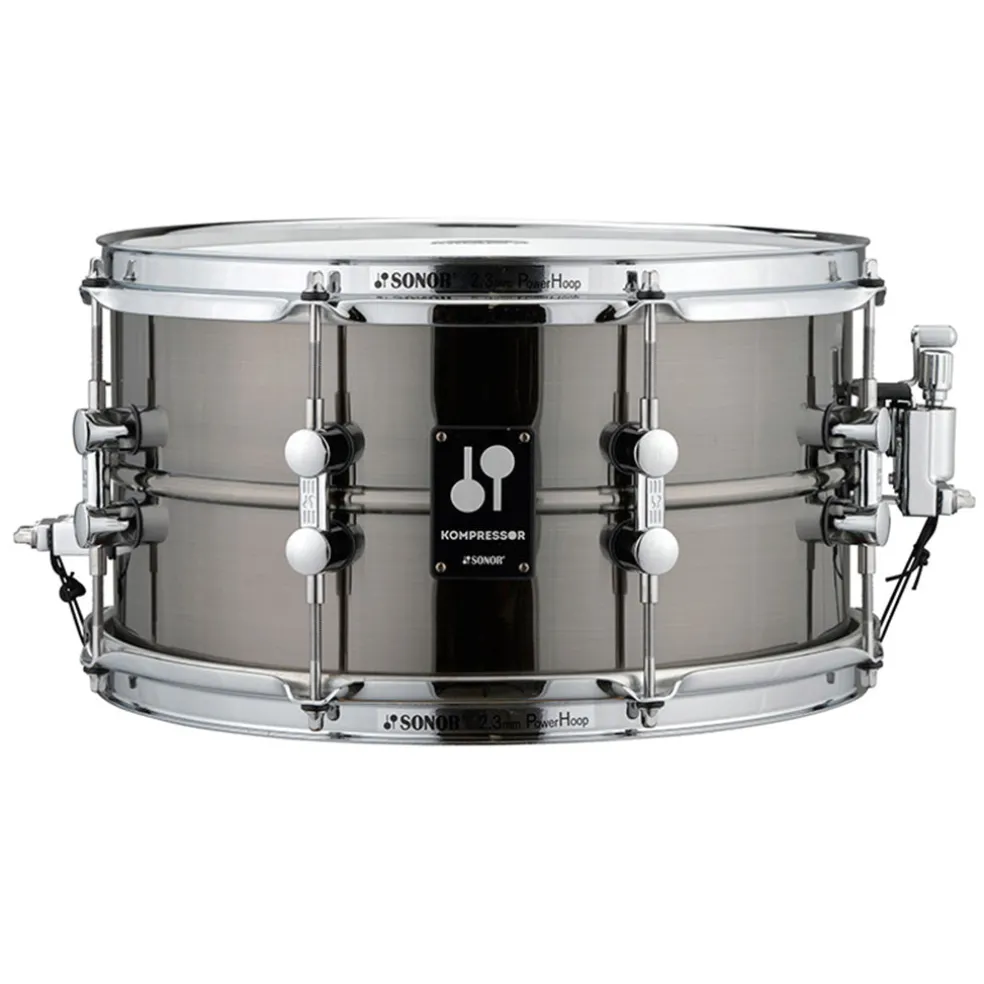 Sonor Kompressor 13"x7" Brass Snare Drum - Black Nickel Plated