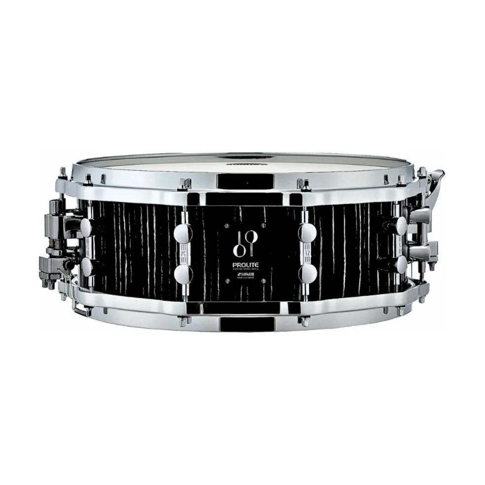 Sonor Prolite 14"x5" Snare Drum w/Die Cast Hoops - Ebony White Stripes