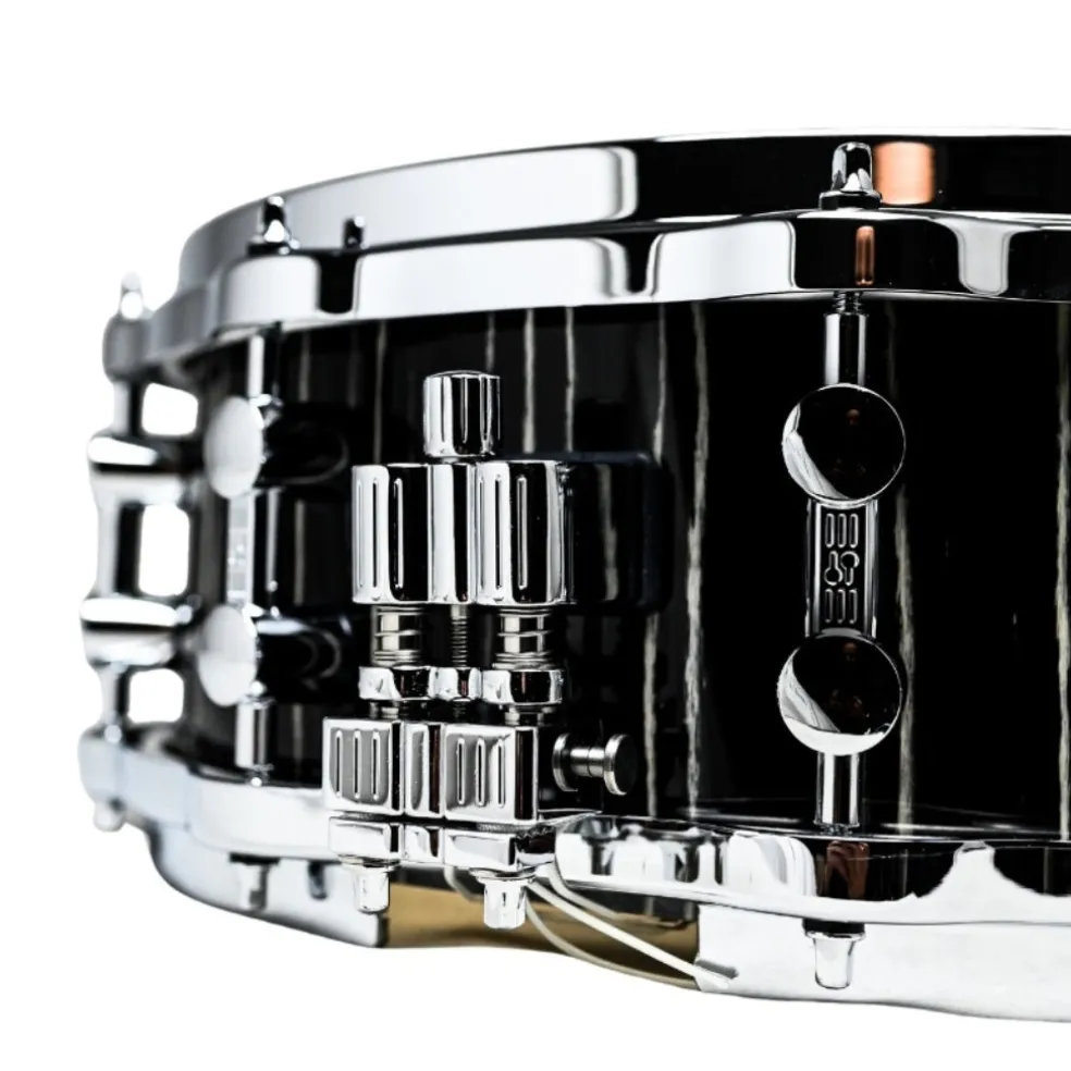 Sonor Prolite 14"x5" Snare Drum w/Die Cast Hoops - Ebony White Stripes