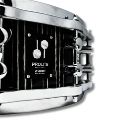 Sonor Prolite 14"x5" Snare Drum w/Die Cast Hoops - Ebony White Stripes