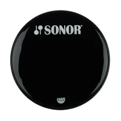 Sonor 20" P3 Powerstroke Bass Drum Head with Logo - Black